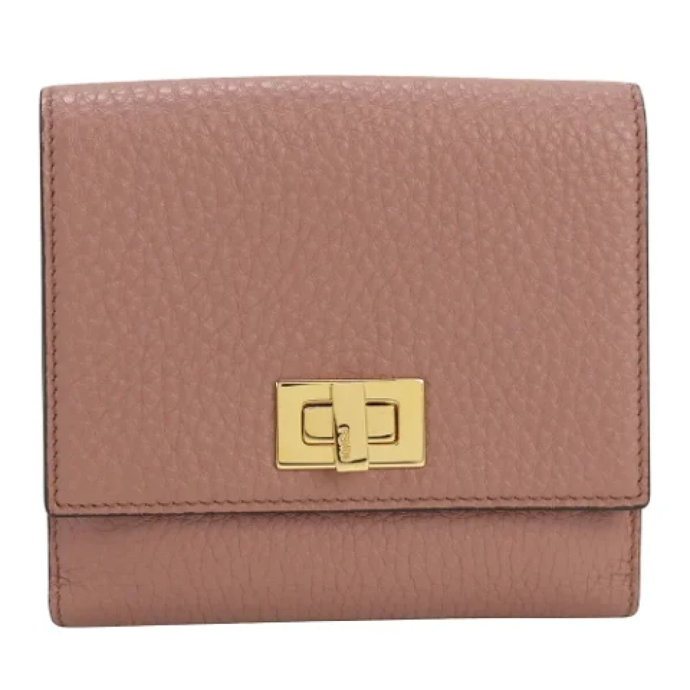 Fendi Vintage Pre-owned Leather wallets Pink Dames