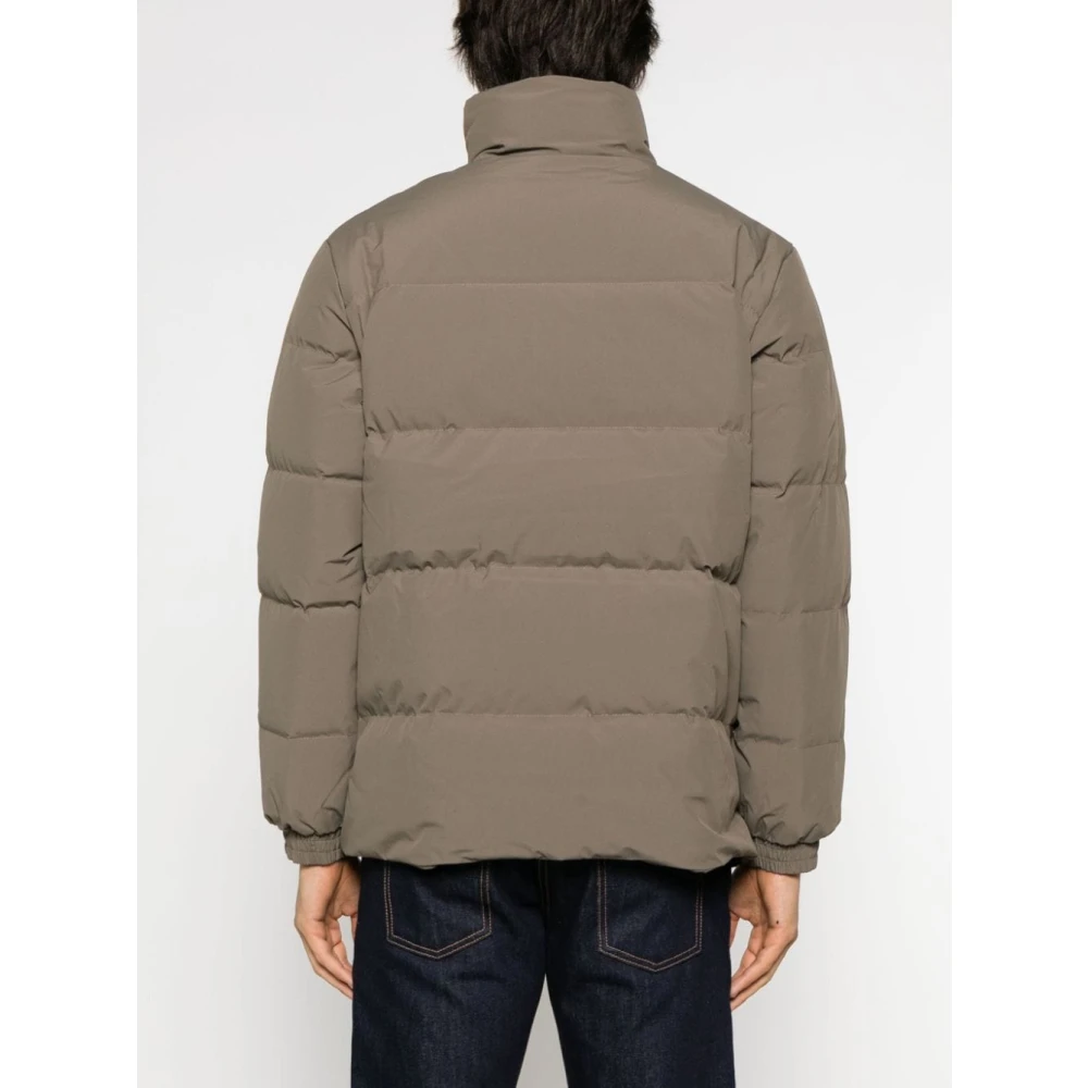 Carhartt WIP Gewatteerde jassen met logo print Green Heren