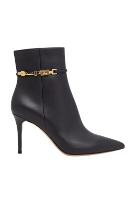 black-leather-high-heel-ankle-boots