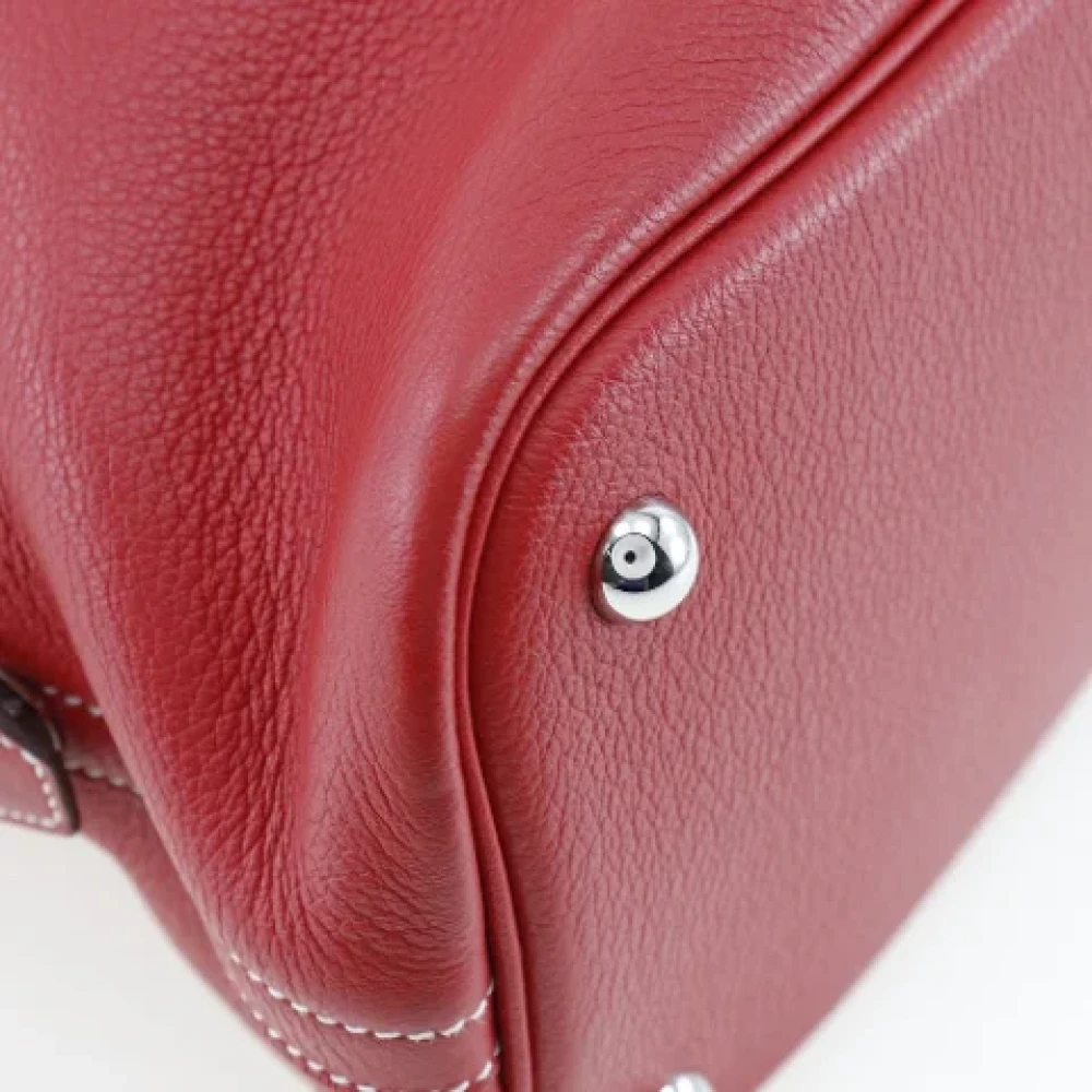Hermès Vintage Pre-owned Leather handbags Red Dames