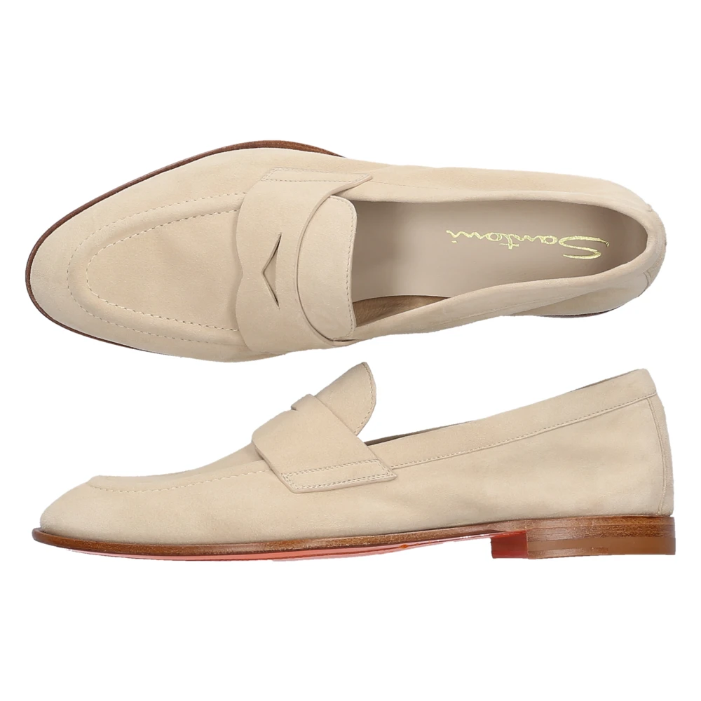 Santoni Loafers Beige Dames