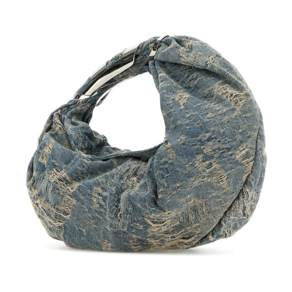 Diesel Denim Hobo Shopping Tas Blue Dames