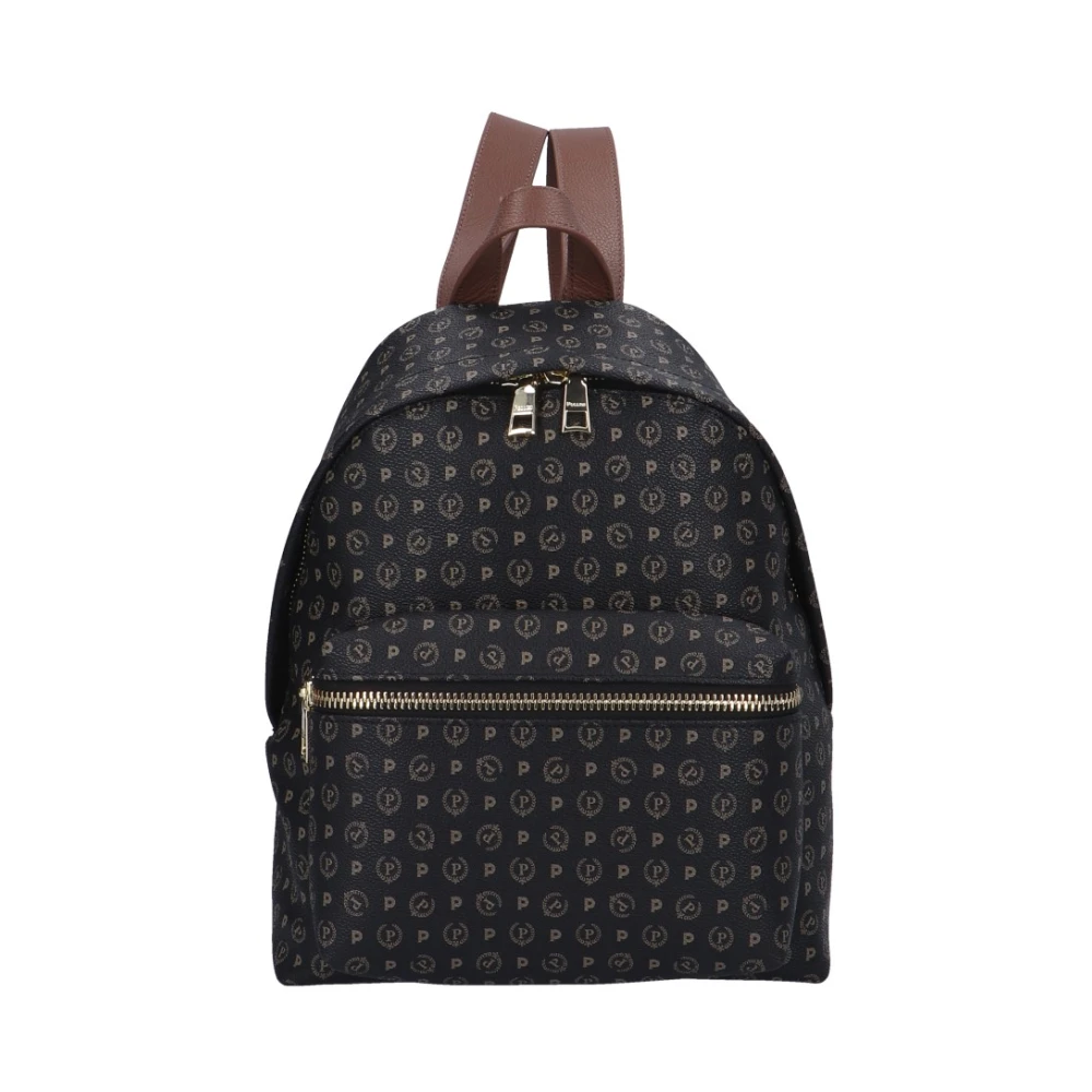Pollini Heritage Rugzak met Ritssluiting Black Dames