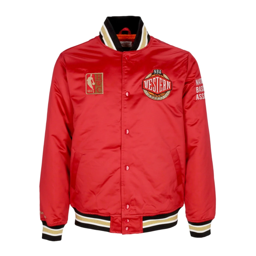 Mitchell & Ness Team West Bomberjack NBA Collectie Red Heren