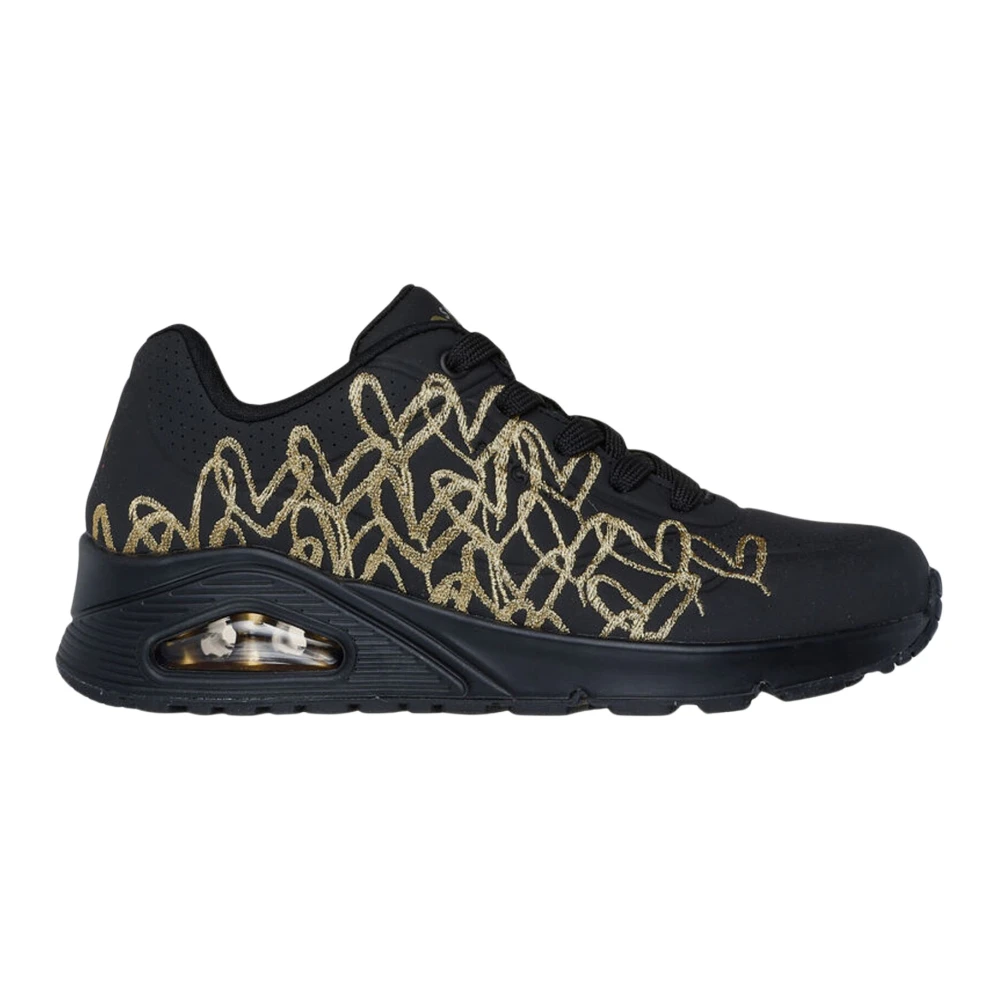 Skechers Golden Heart Sneakers Dames Schoenen Zwart