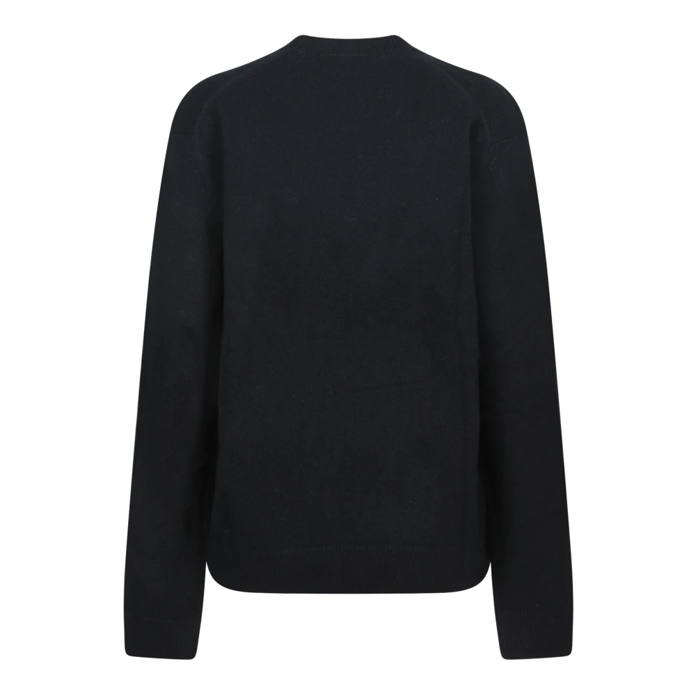 Maison Kitsuné Zwarte Sweatshirt met Iconisch Vos Logo Black Heren