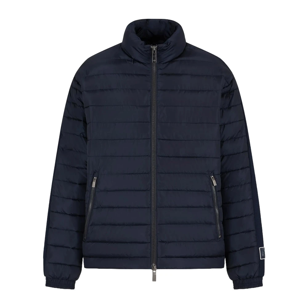 Armani Exchange Gewatteerde jas met zijpanelen Blue Heren