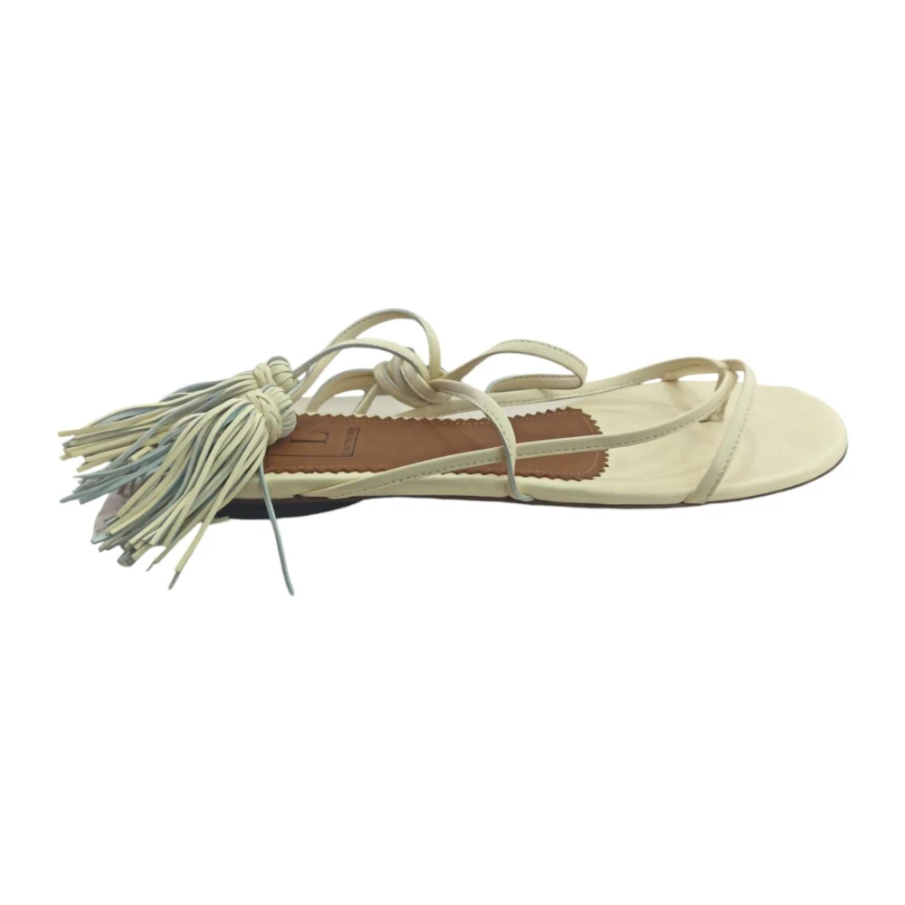 L'autre Chose Women's White Stylish Sandals For