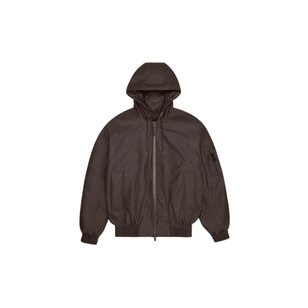 Rains Unisex Marron Waterproof Jacket W3t1 - Image 3