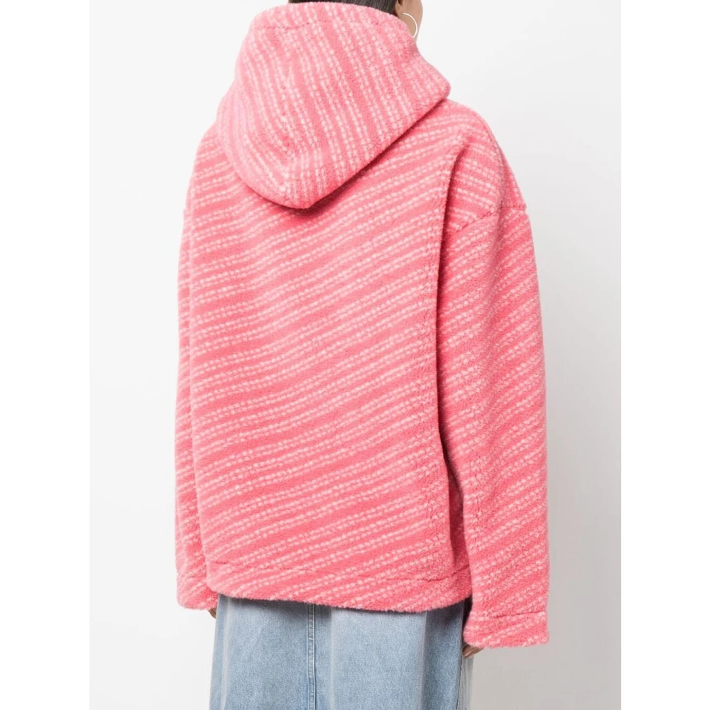 JW Anderson Roze & Paarse Relaxed Fit Shirt Pink Dames