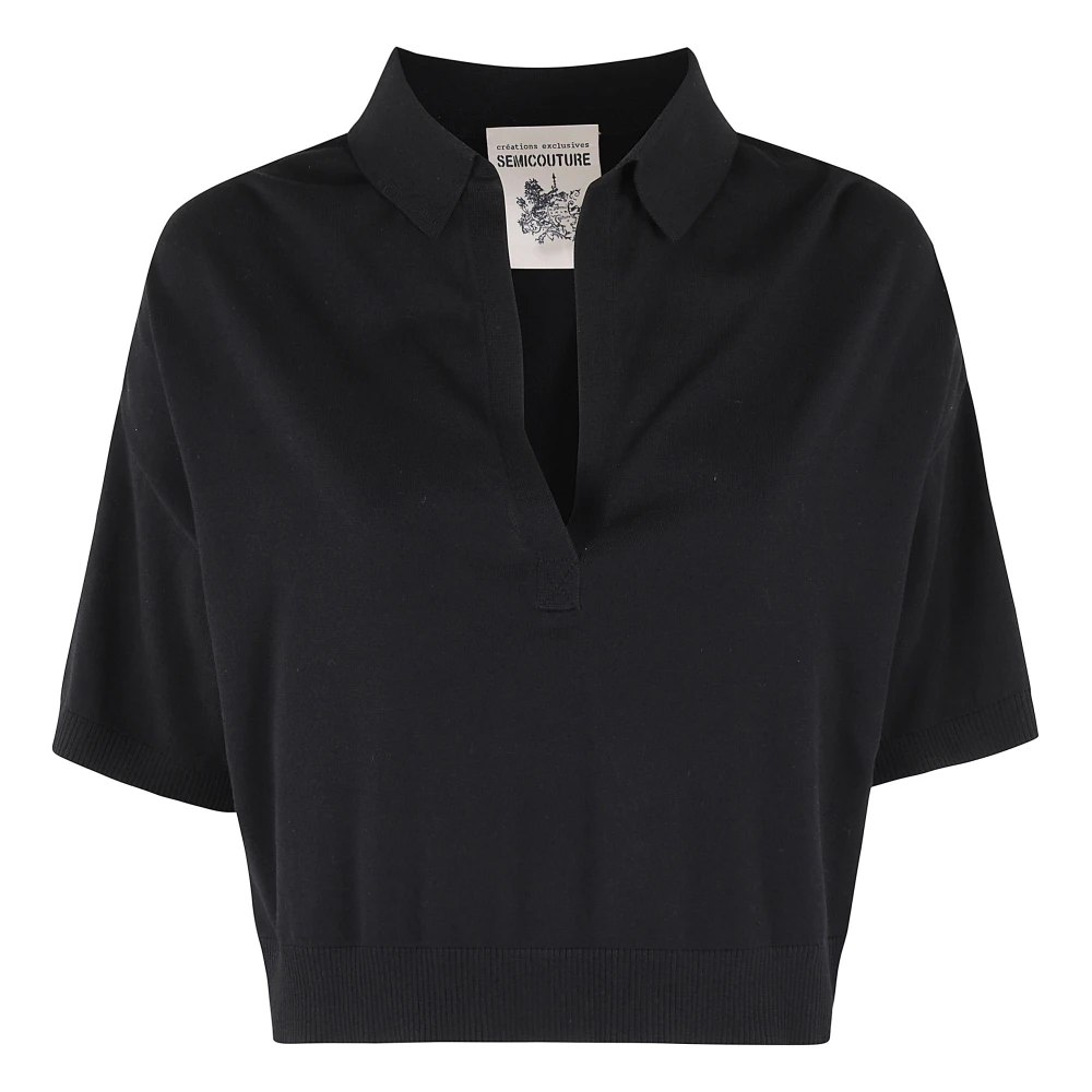 Semicouture Elegant Amber Dress Black Dames