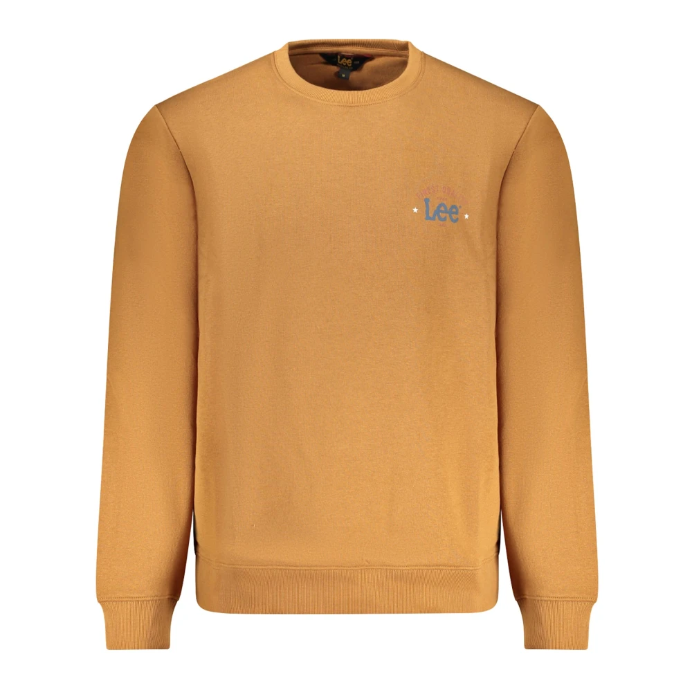 Lee Brun Sweatshirt med Tryck och Långa ärmar Brown, Herr