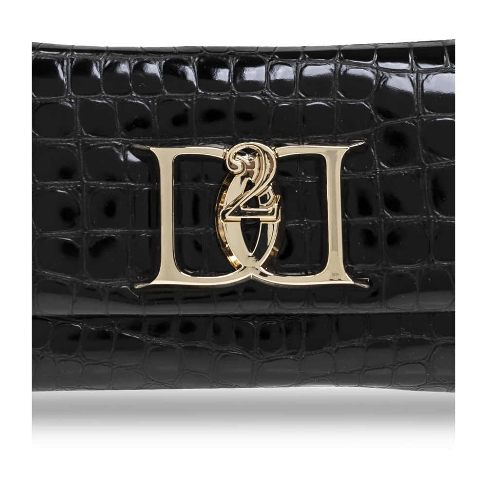 Dsquared2 Clutch Double D Black Dames
