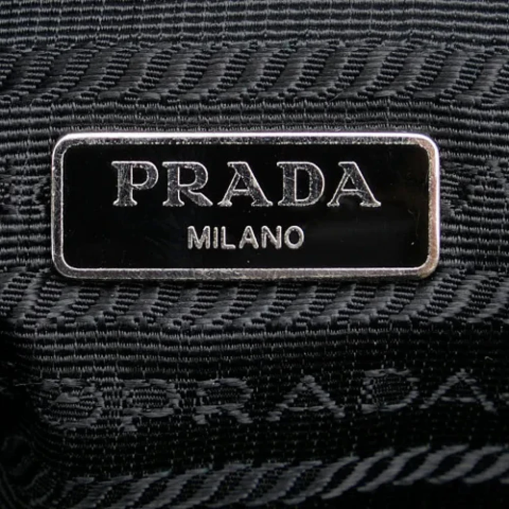Prada Vintage Pre-owned Fabric clutches Black Dames