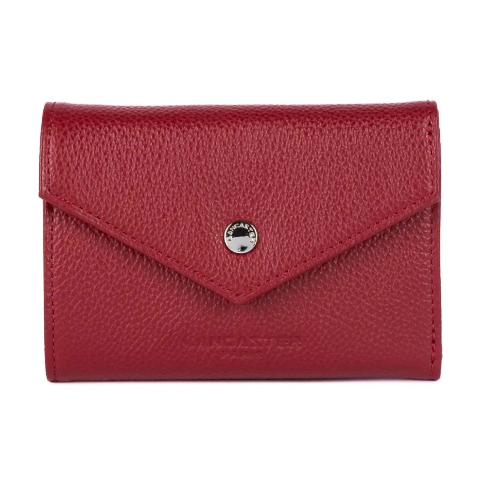 Lancaster Women's Red Wallets & Cardholders, One Size, Leather Cardholder With Snap Closure