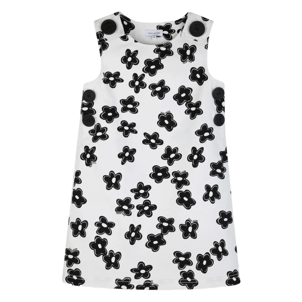 Marc Jacobs Girls White Dresses, 5 Y, Floral Print Button Dress