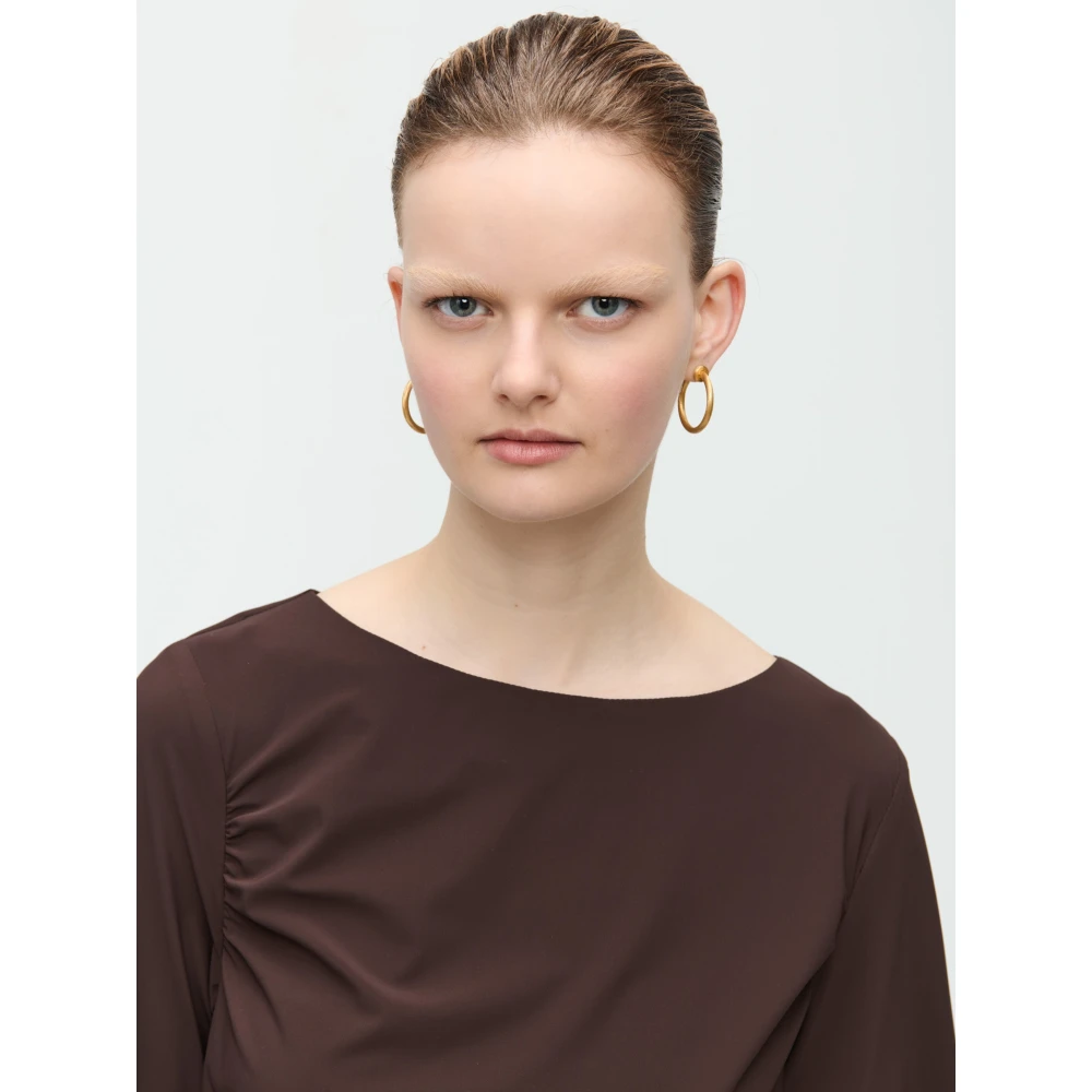 Jane Lushka Nina Top Technical Jersey | Donkerbruin Brown Dames