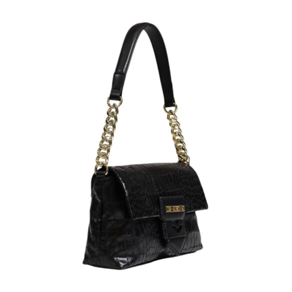 Love Moschino Stijlvolle Polyurethaan Handtas Dames Collectie Black Dames