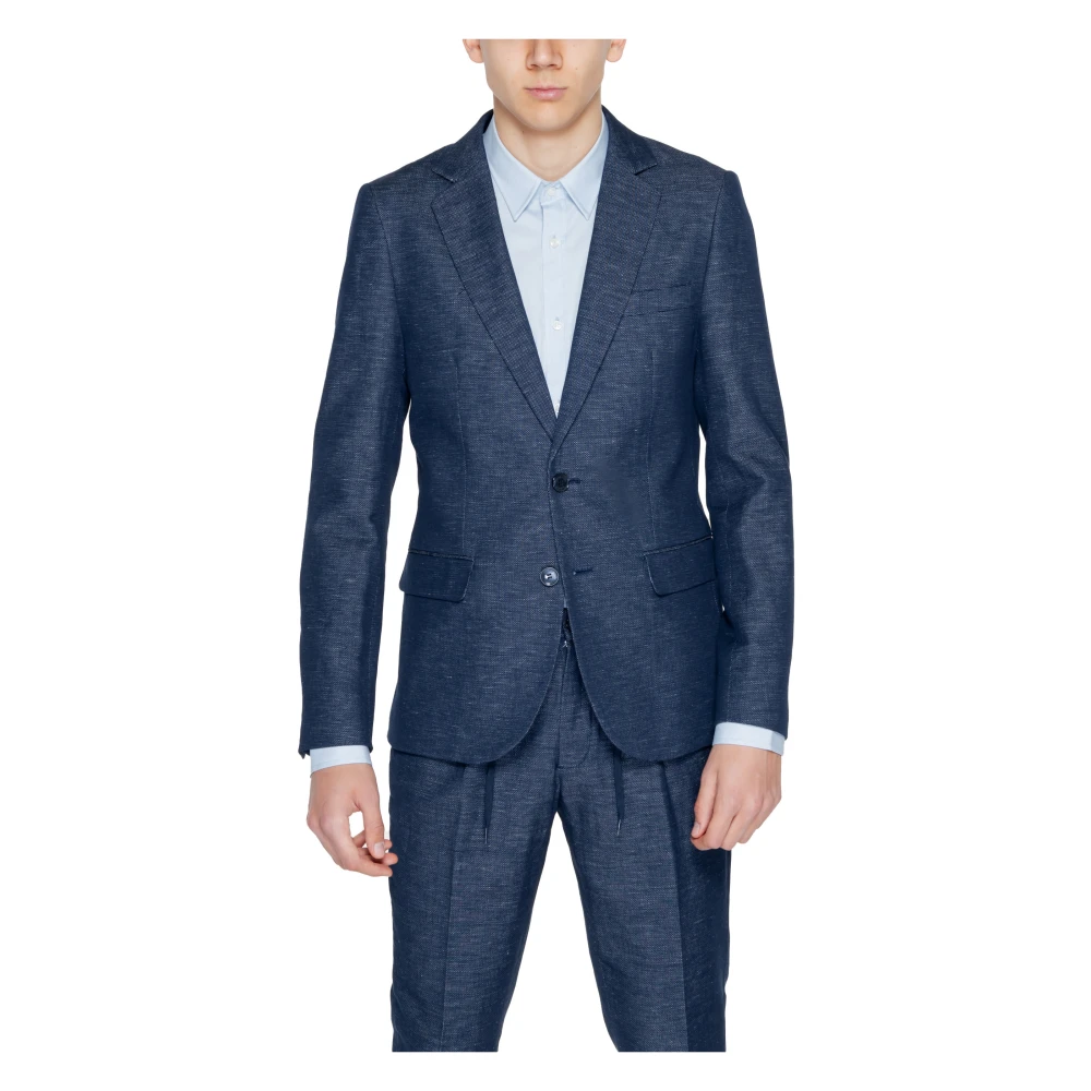 Antony Morato Blue Men's Jacket Spring/Summer Collection - Male - Blazers - L - Jackets