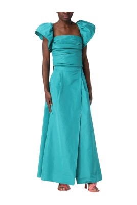 green-a-line-dress