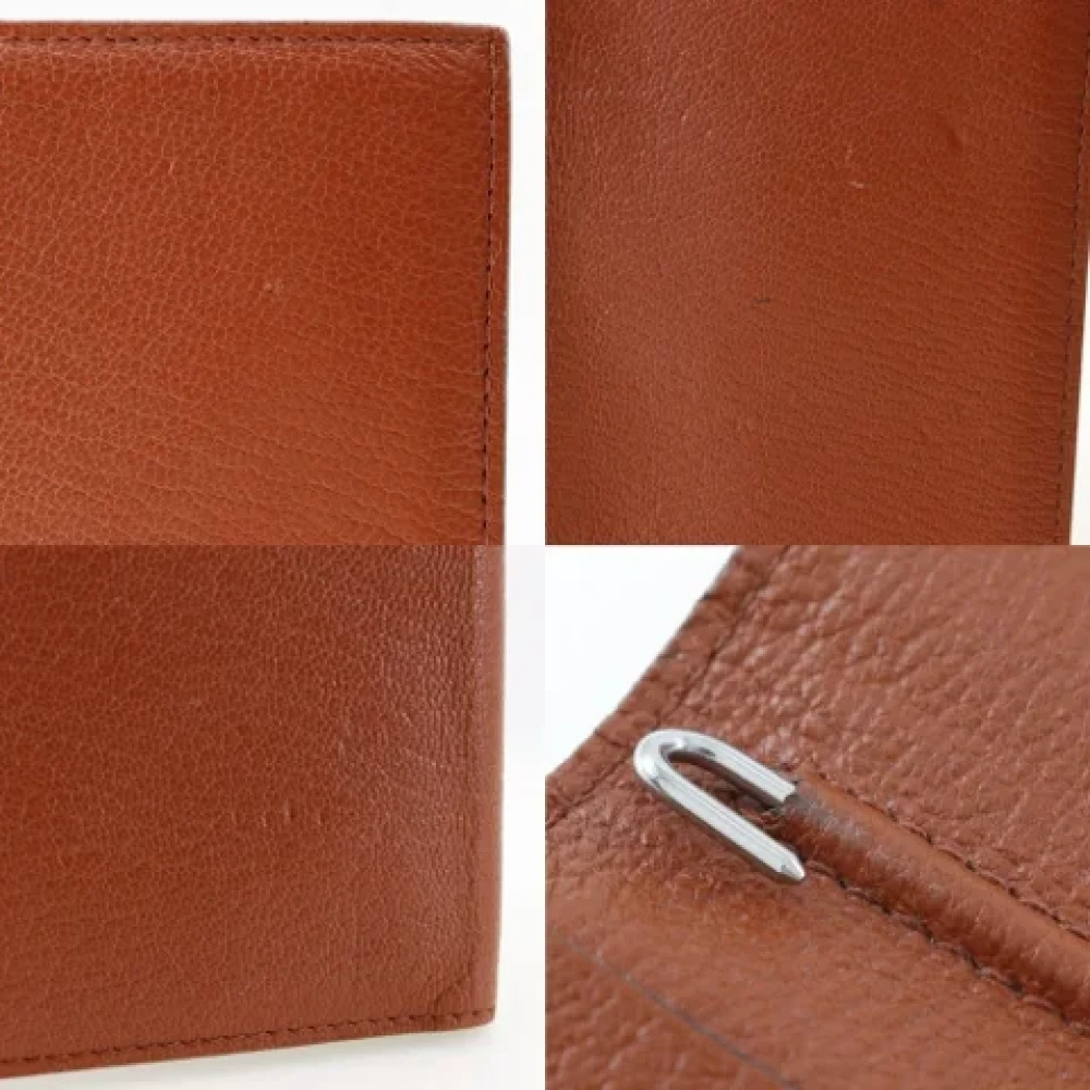 Hermès Vintage Pre-owned Leather wallets Brown Dames