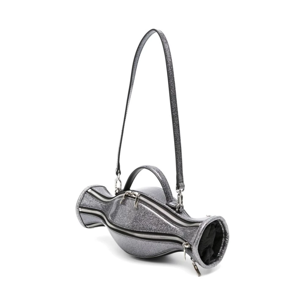 Andersson Bell Schoudertas met Glitterdetails Gray Dames