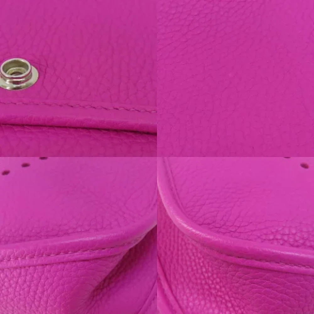 Hermès Vintage Pre-owned Leather shoulder-bags Purple Dames