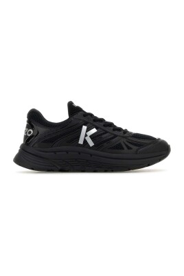 black-polyester-pace-sneakers