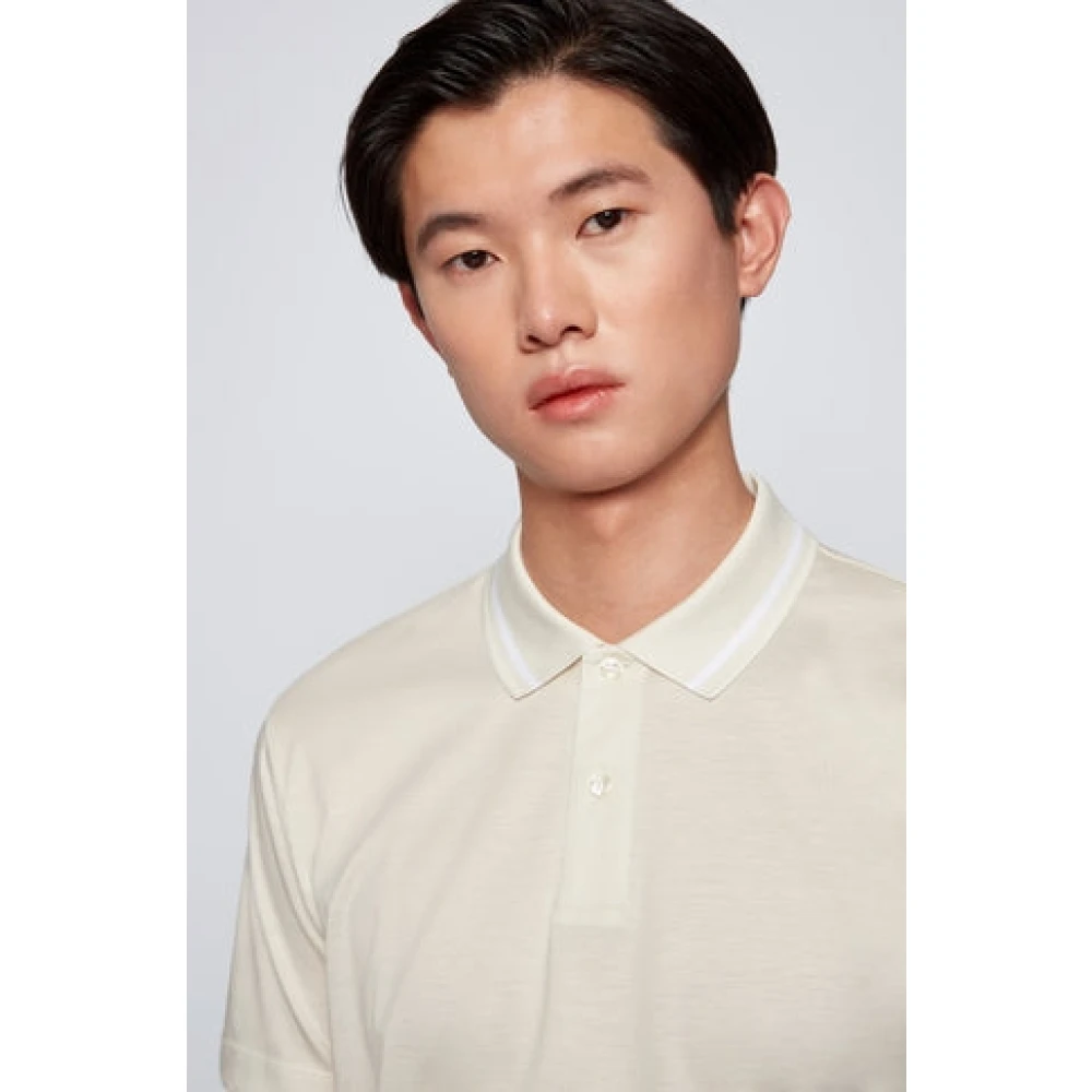 Hugo Boss Zachte Beige Polo Shirt Beige Heren