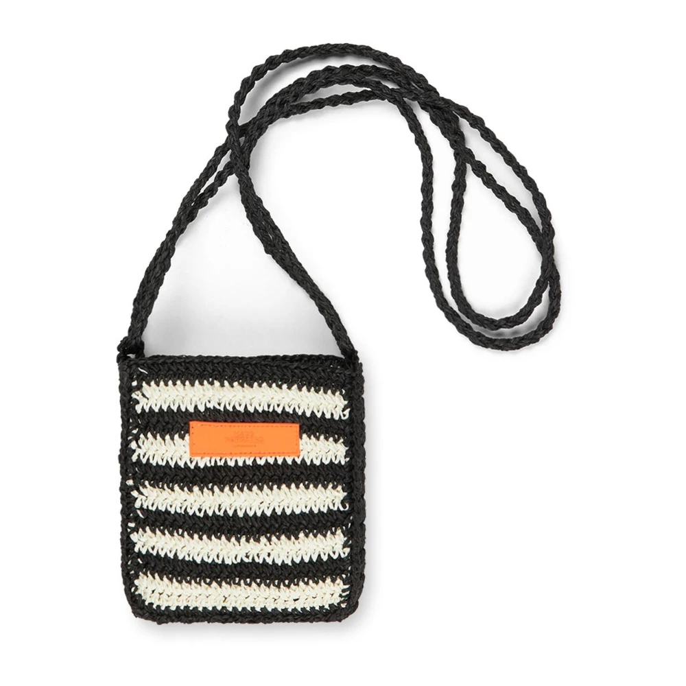 Sort Crossbody Taske Paper Straw Milan