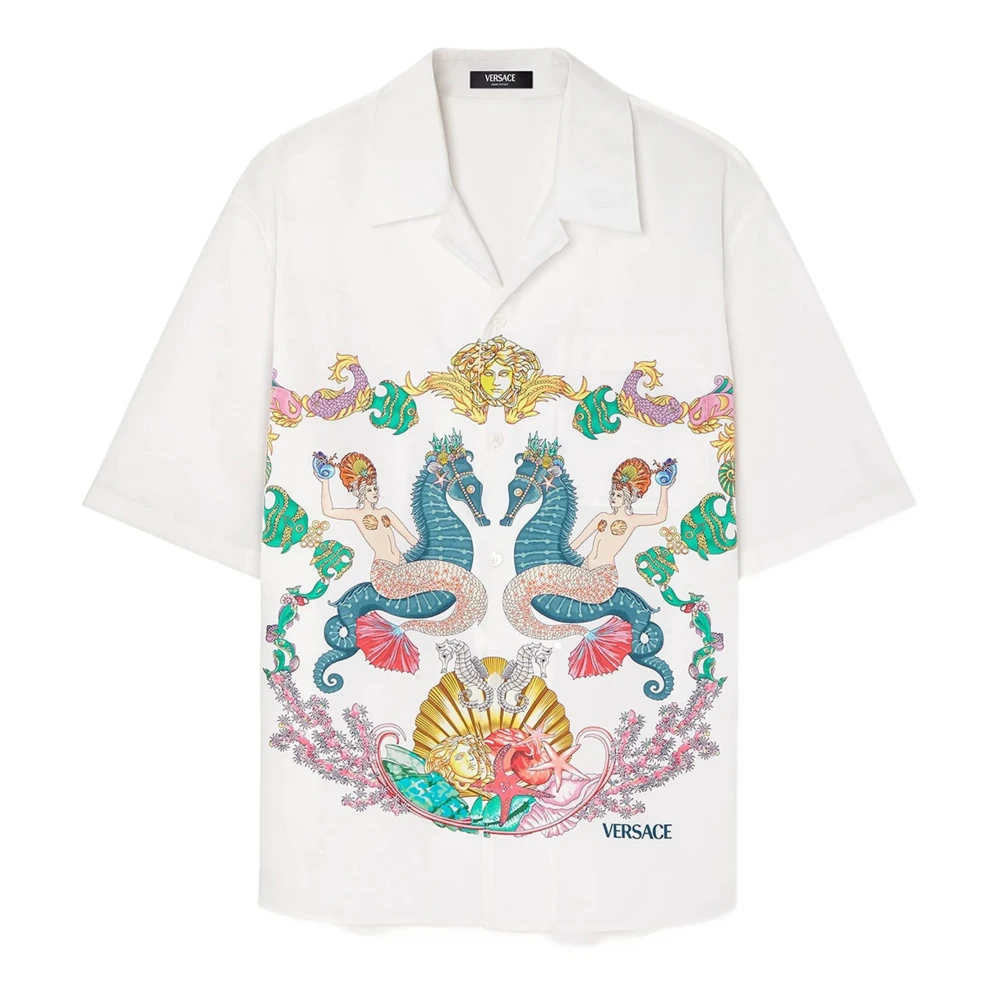 Shirts > Short Sleeve Shirts - - Versace - Modalova