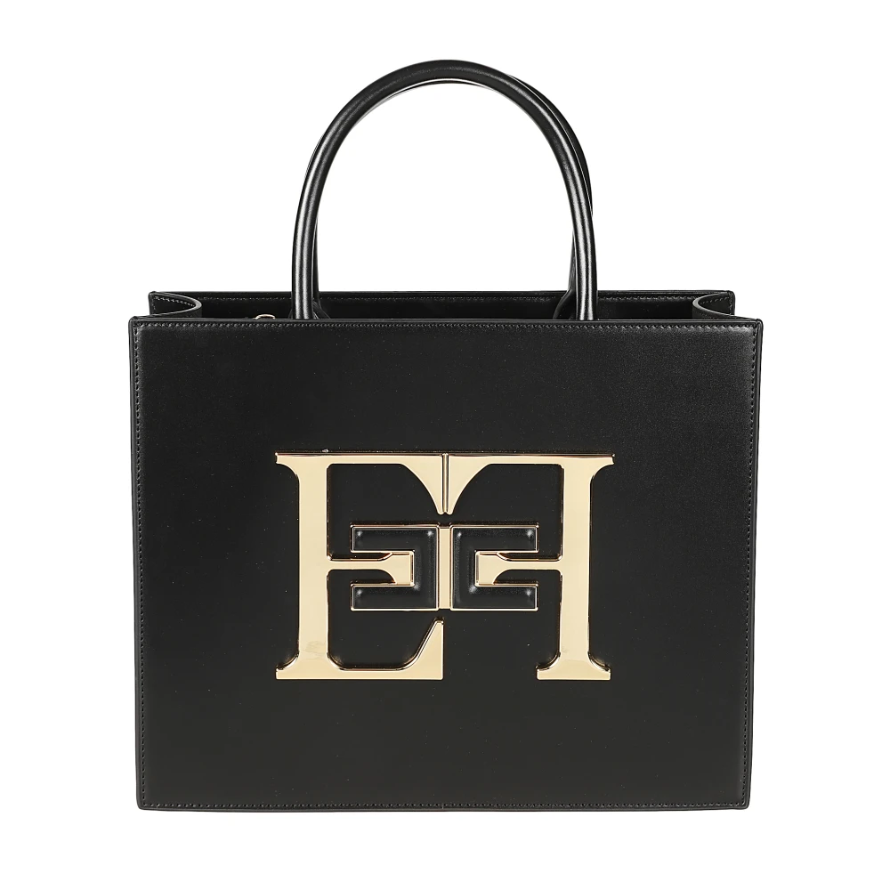 Elisabetta Franchi Stijlvolle Medium Tas voor Dagelijks Gebruik Black Dames