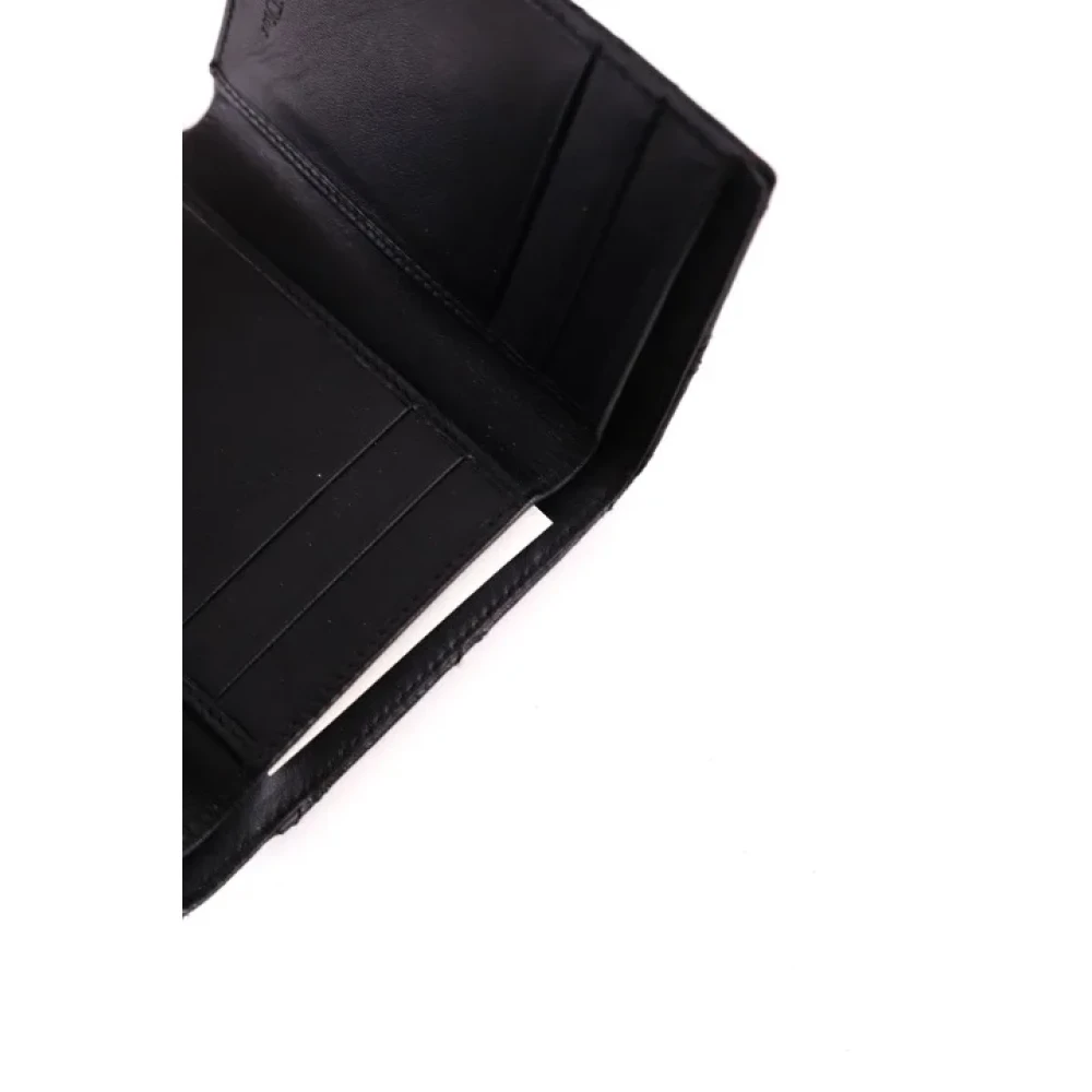 Dior Vintage Pre-owned Leather wallets Black Dames