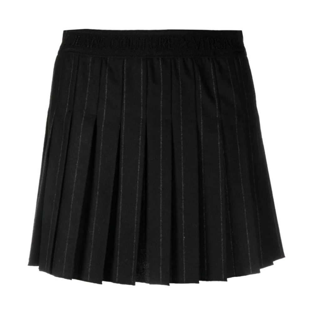 Versace Jeans Couture Zwarte rokken voor dames Aw23 Black Dames