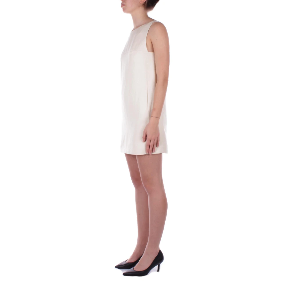 Dondup Crème Jurk met Regular Fit Beige Dames