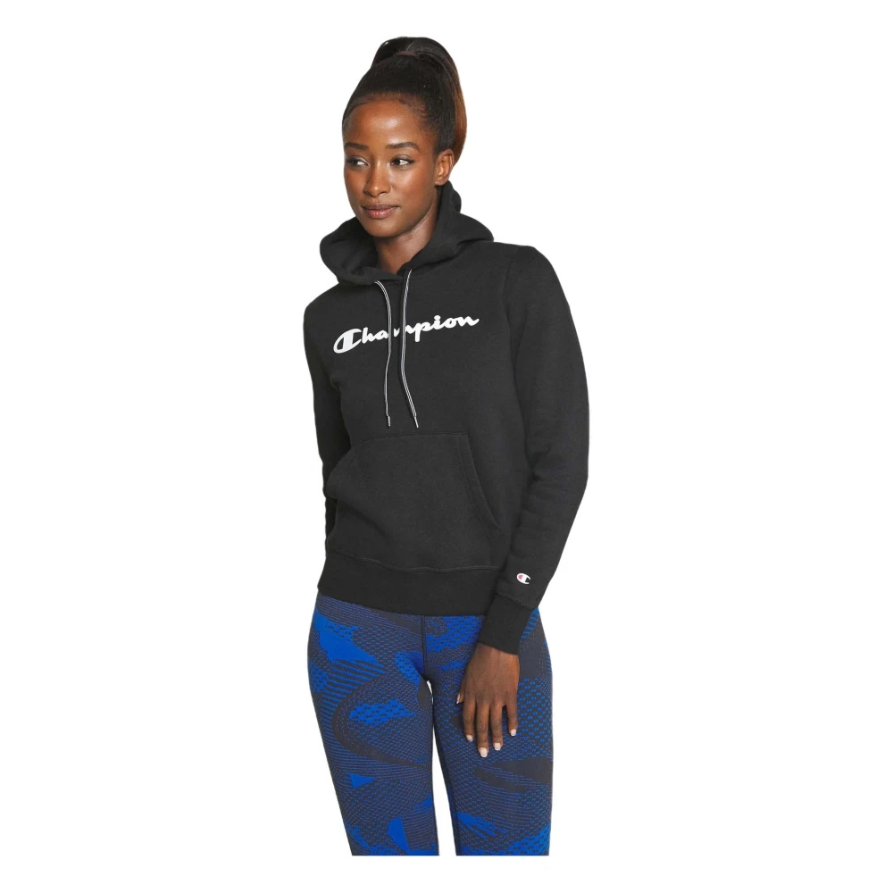 Champion Hooded Sweatshirt Hoodie Black Dames
