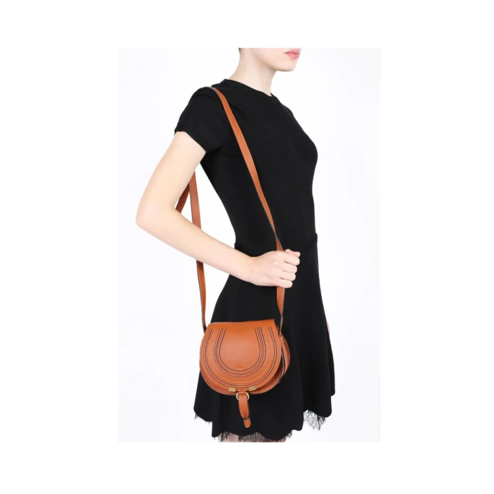 Chloé Marcie Small Schoudertas Brown Dames