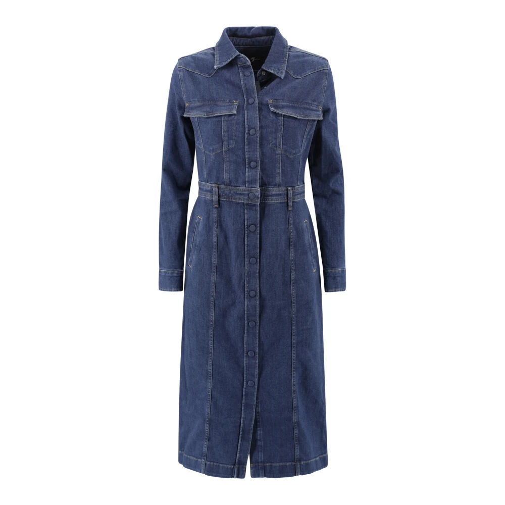 7 For All Mankind Denim Jurken Collectie Blue Dames