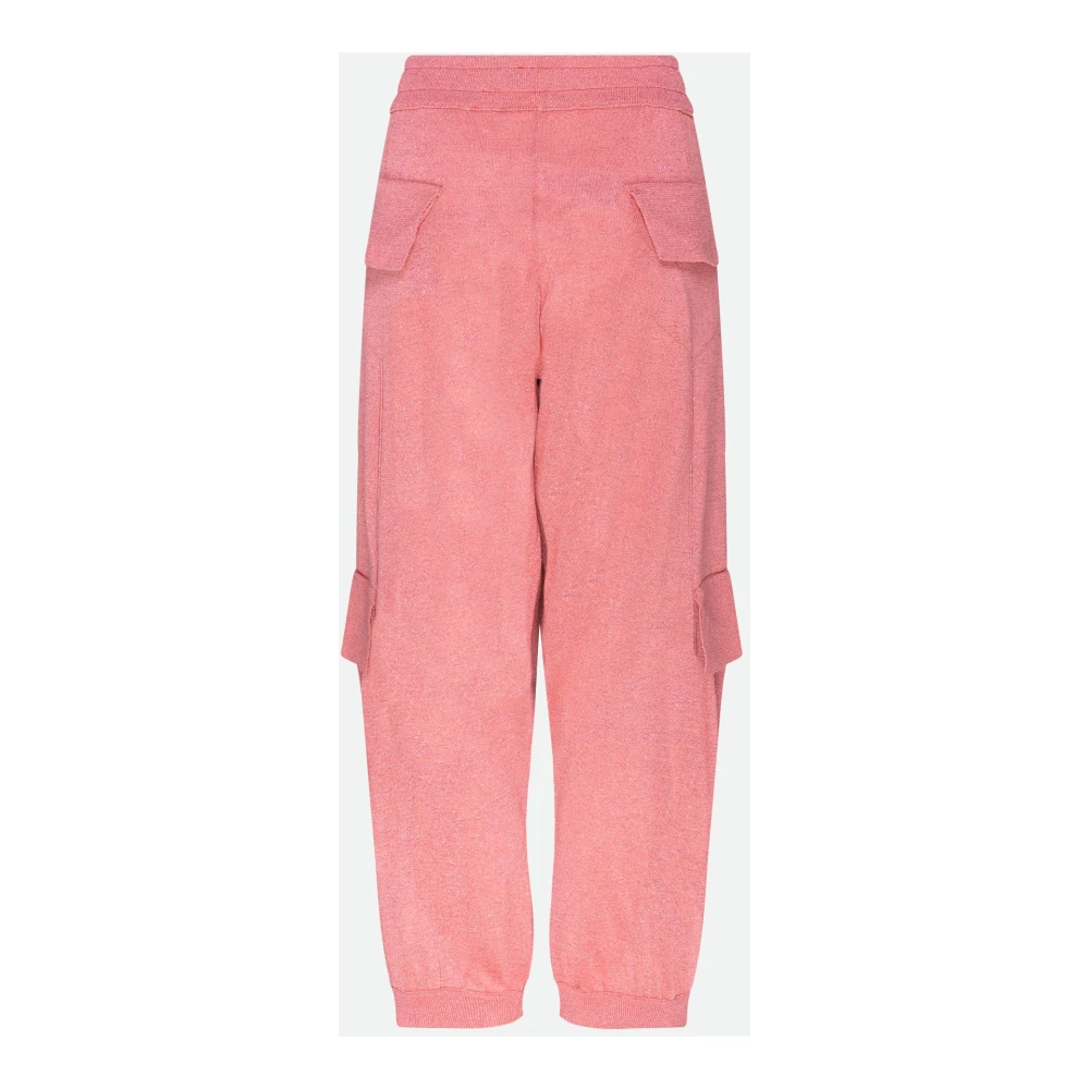 Circus Hotel Roze Cargo Broek met Lurex Pink Dames