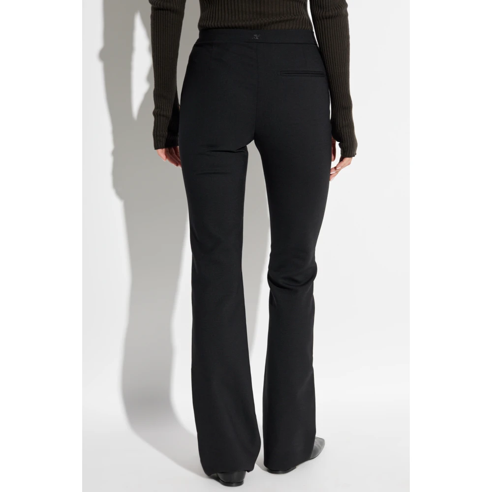 Courrèges Wollen broek Black Dames