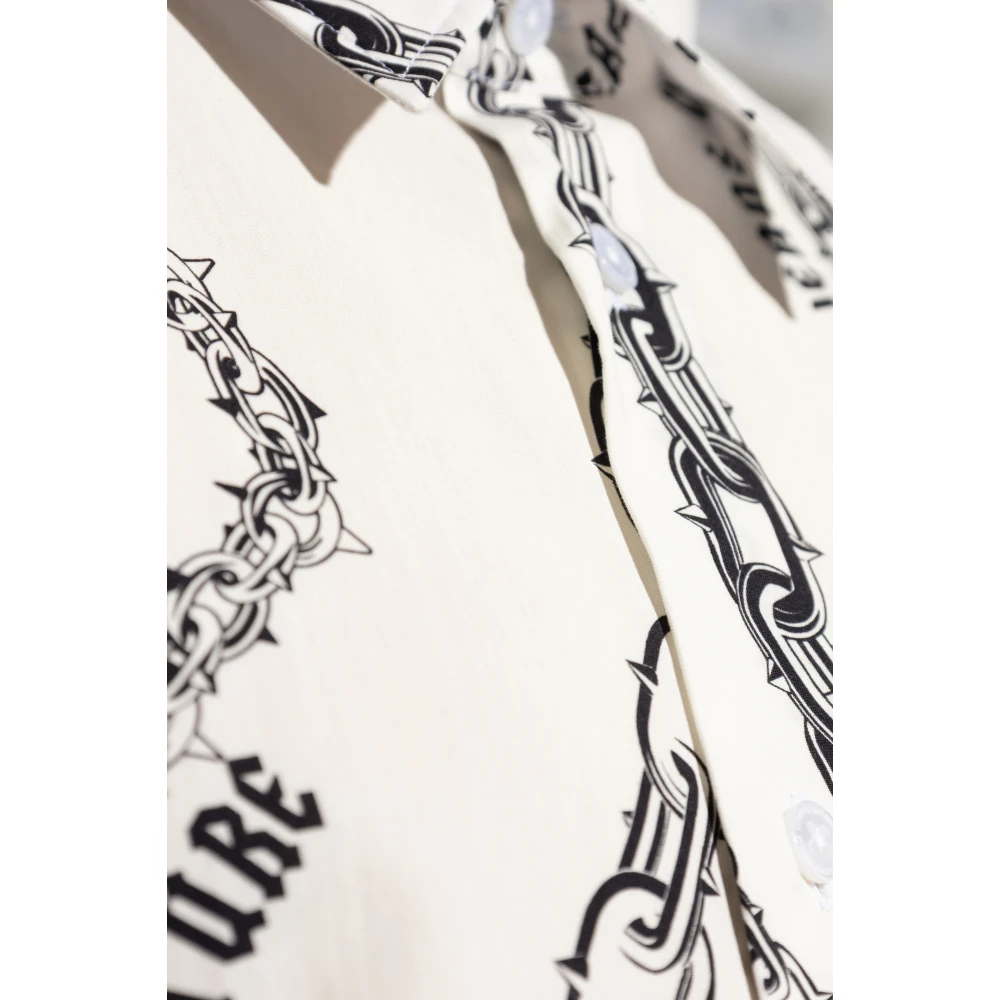 Versace Jeans Couture Gedrukt overhemd White Heren