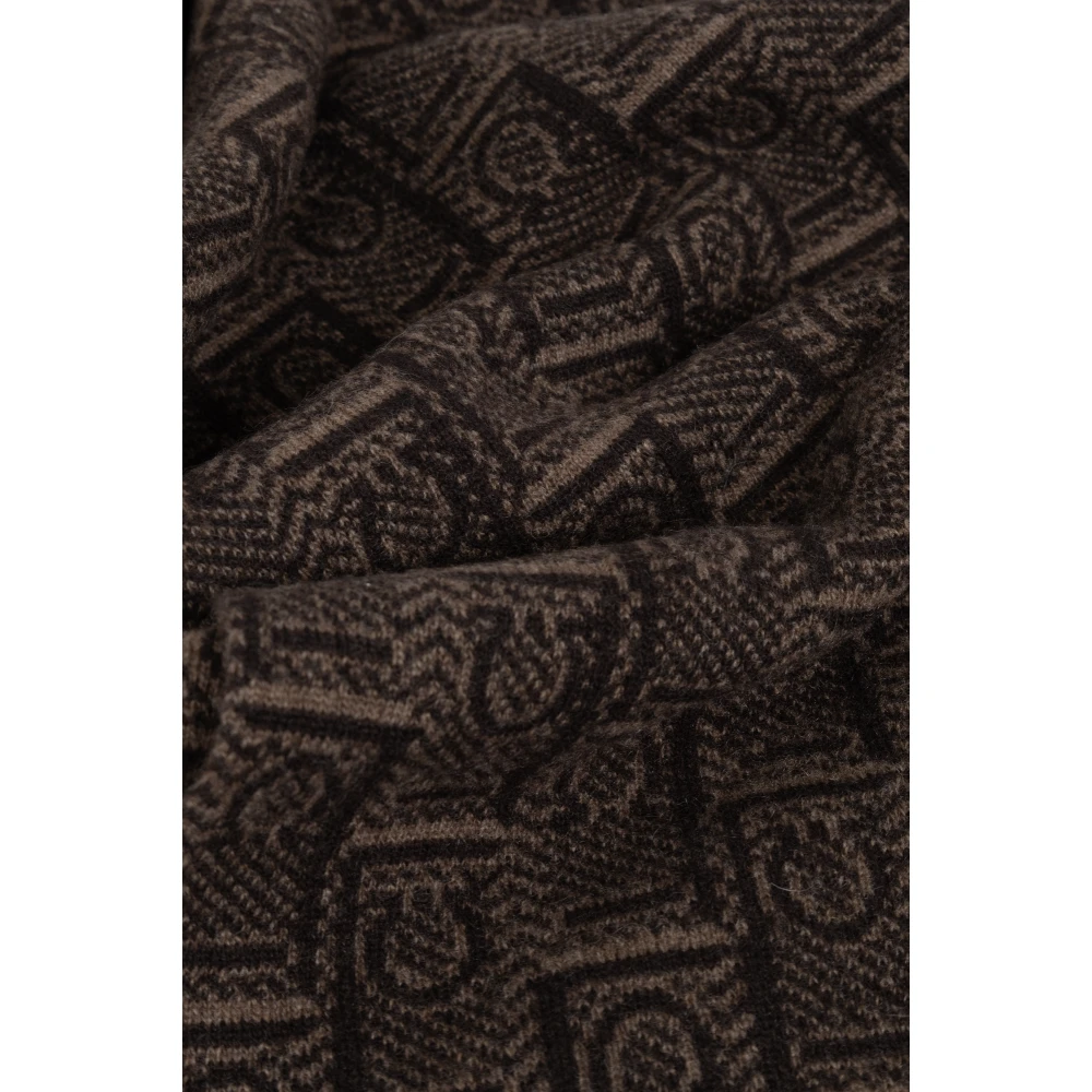 Salvatore Ferragamo Sjaal met monogram Brown Heren