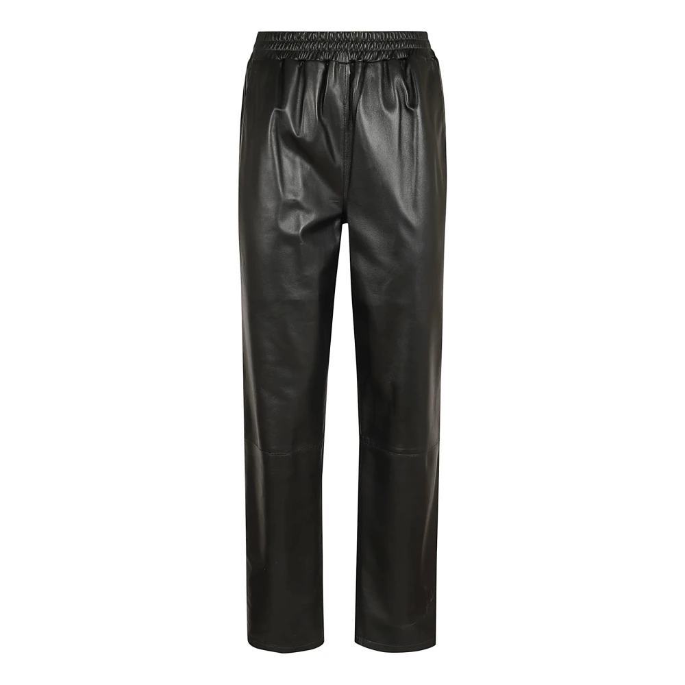 Arma Zwarte Leren Broek Black Dames