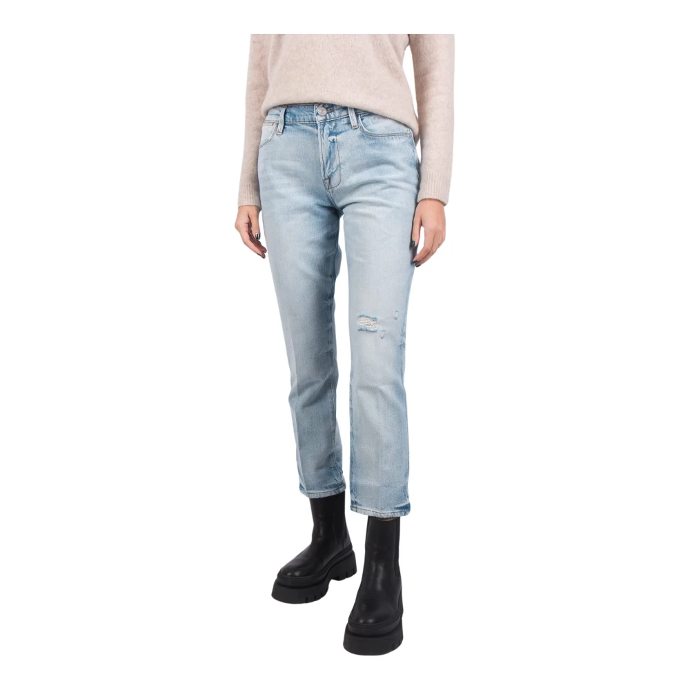 Frame Women's Blue Straight Jeans - Straight Fit Jeans - W26 - Jeans