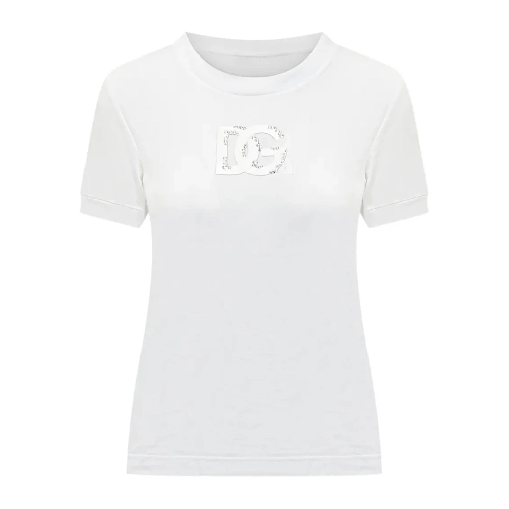 Dolce & Gabbana Vit Embellished Logo T-Shirt