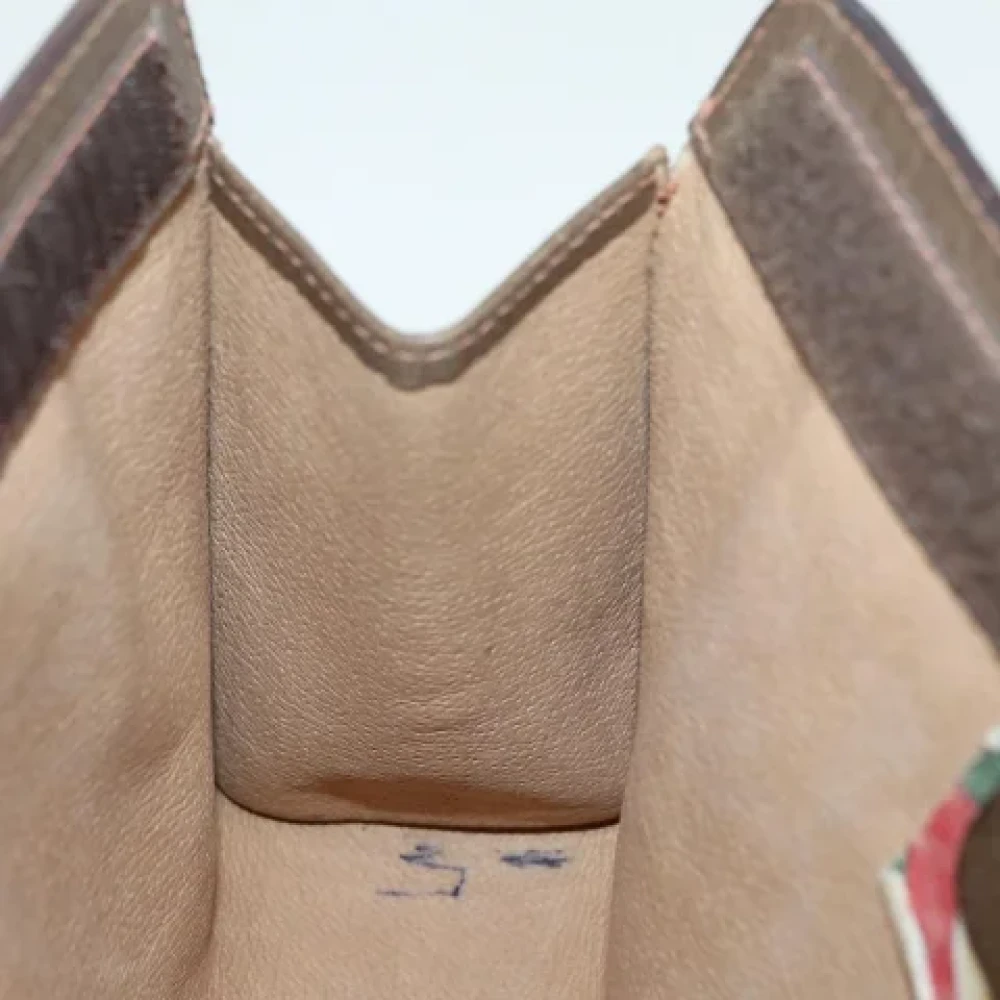 Gucci Vintage Pre-owned Canvas clutches Beige Dames