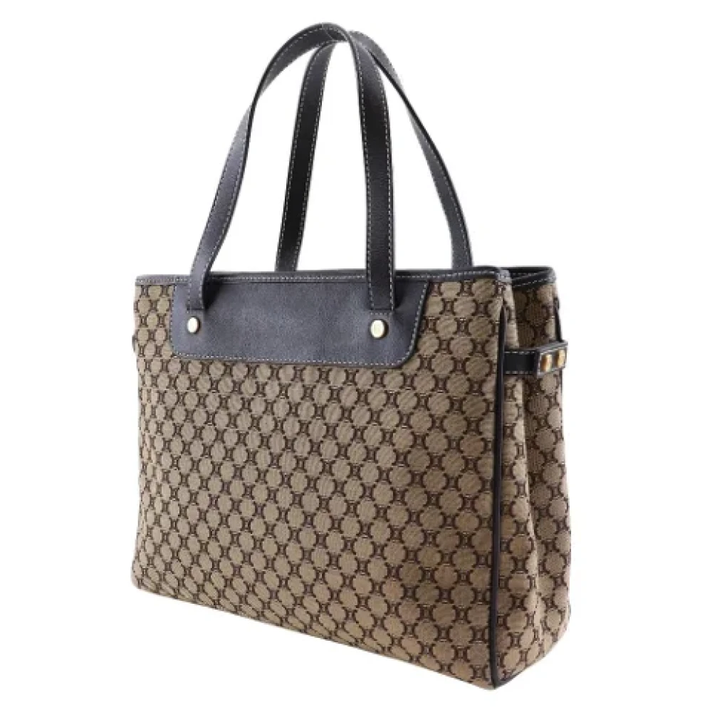 Celine Vintage Pre-owned Canvas handbags Brown Dames