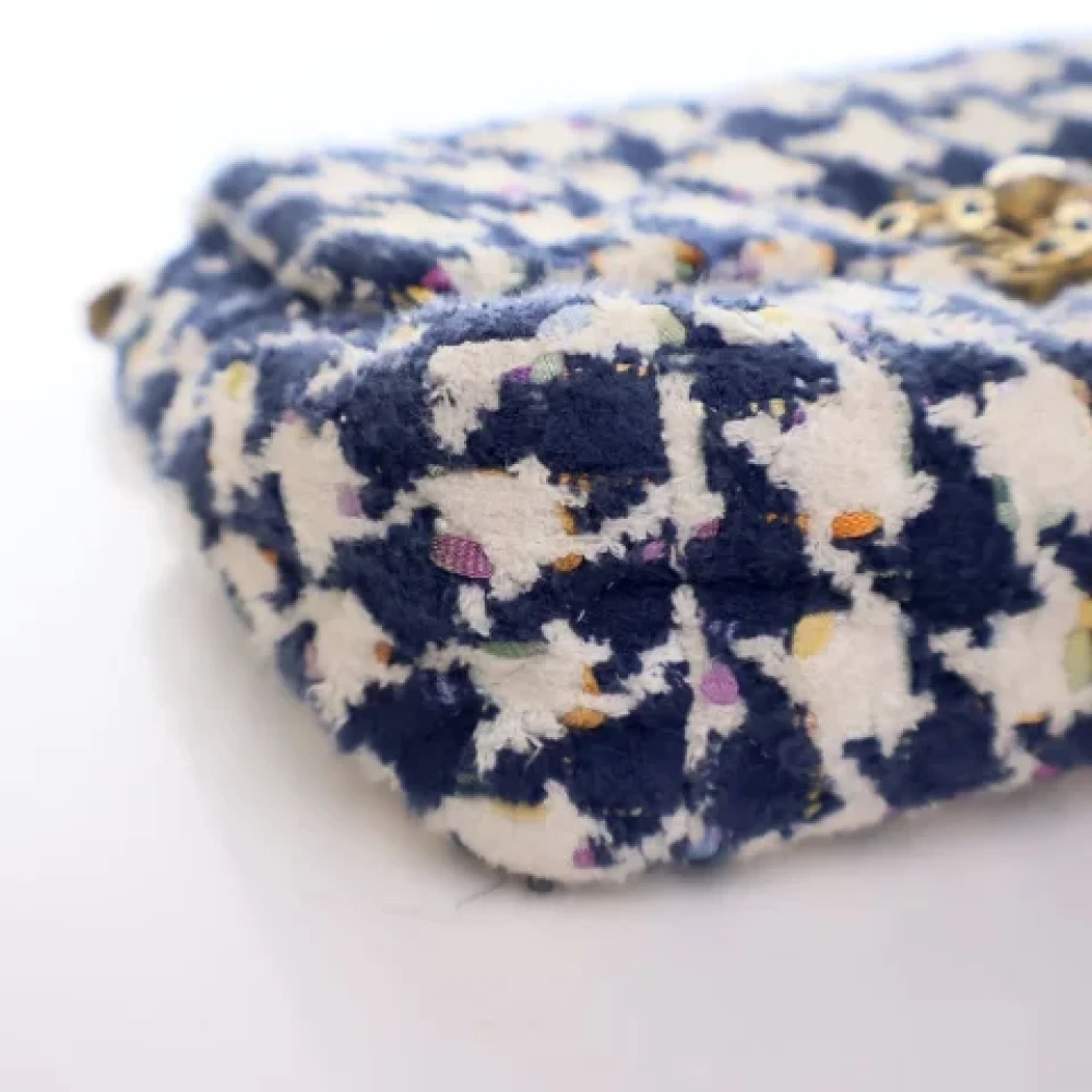 Chanel Vintage Pre-owned Wool chanel-bags Blue Dames