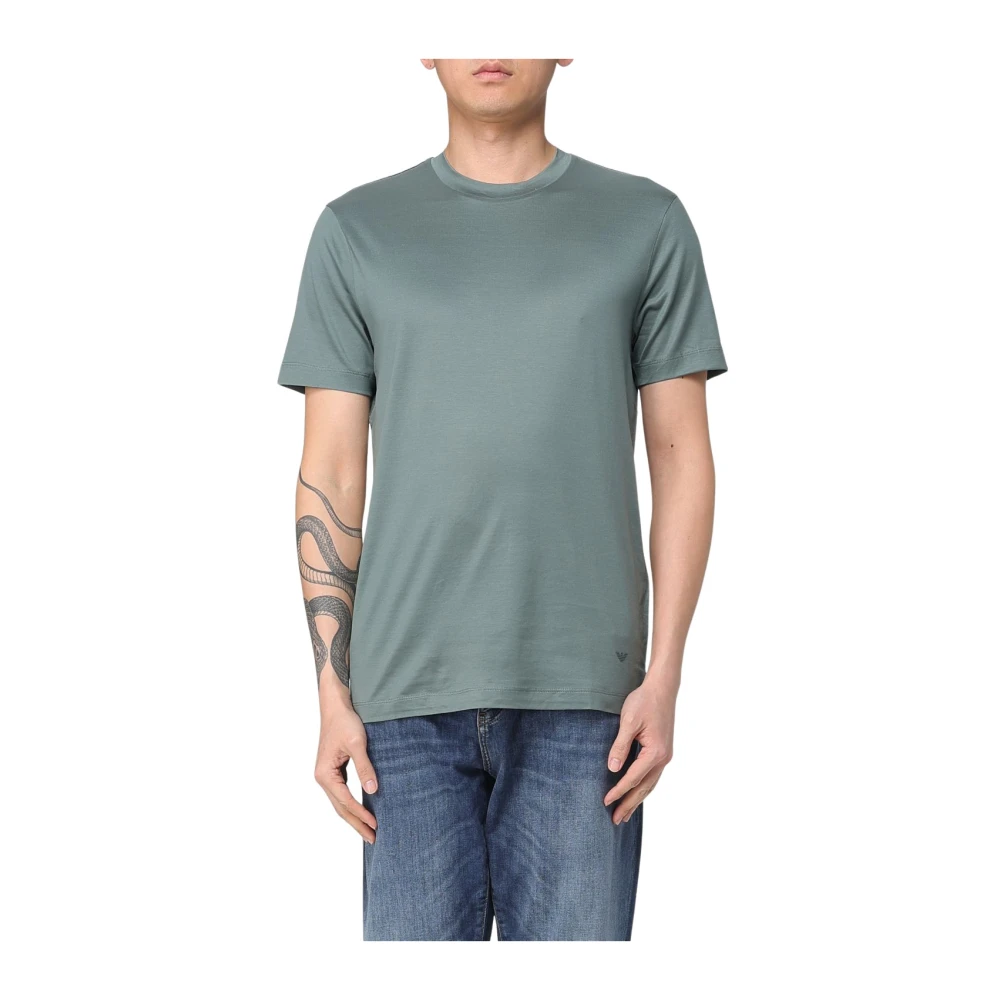 Emporio Armani Stijlvolle T-shirts en Polos Green Heren