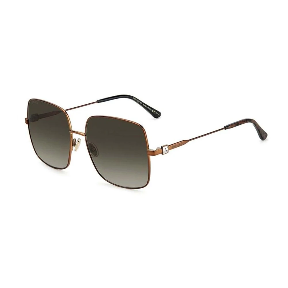 Jimmy Choo Women's Brown Sunglasses, One Size, Metal Sunglasses For